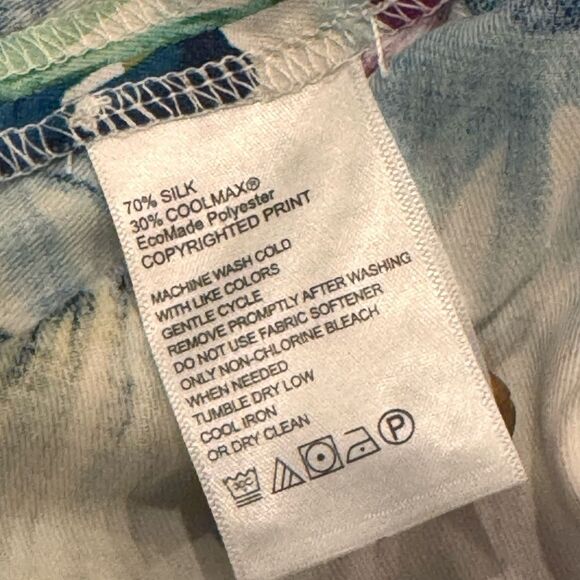 Tommy Bahama GARDEN OF HOPE AND COURAGE SILK-BLEND CAMP SHIRT IN WHITE M - Picture 6 of 6